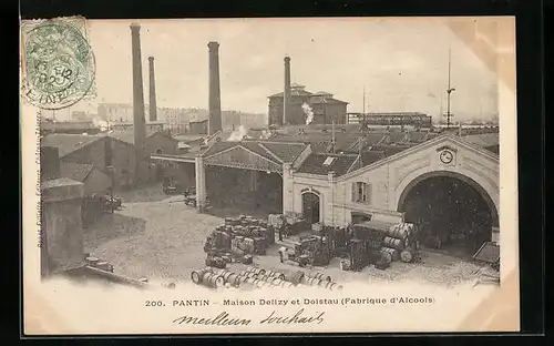 AK Pantin, Maison Delizy et Doistau, Fabrique d'Alcools