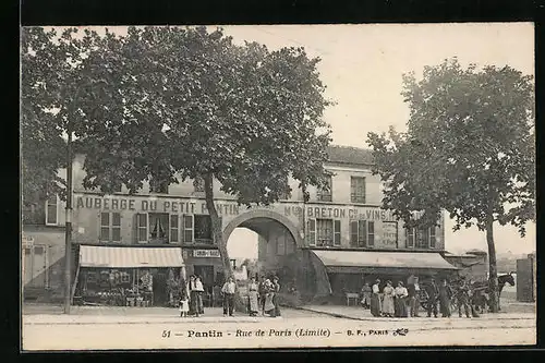 AK Pantin, Rue de Paris (Limite)
