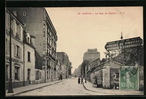 AK Pantin, La Rue du Centre