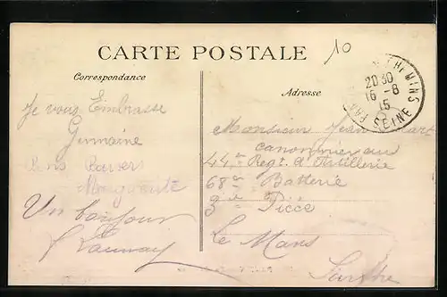 AK Pantin, Rue Lapérouse