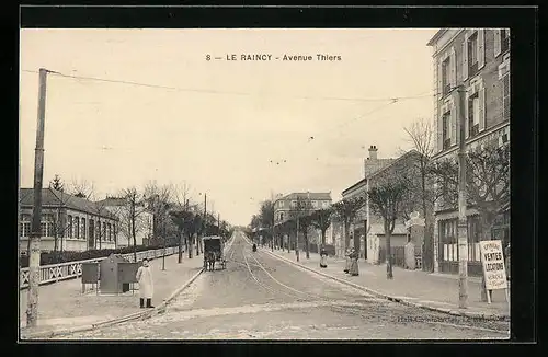 AK Le Raincy, Avenue Thiers