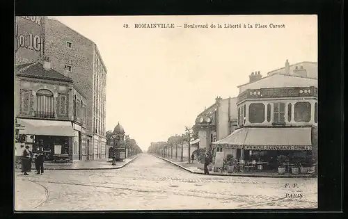 AK Ramainville, Boulevard de la Liberté à la Place Carnot