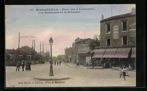 AK Ramainville, Place des 3 Communes et le Boulevard de la Boissiere