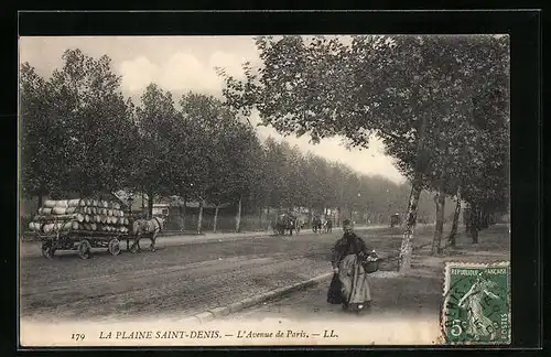 AK La Plaine Saint-Denis, L`Avenue de Paris