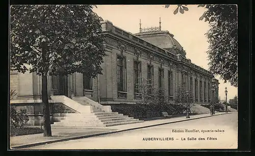 AK Aubervilliers, La Salle des Fêtes