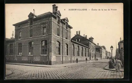 AK Aubervilliers, Ecoles de la rue du Vivier