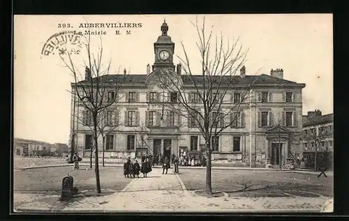 AK Aubervilliers, La Mairie