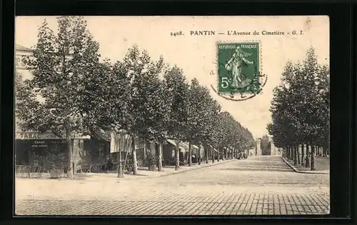 AK Pantin, L`Avenue de Cimetiere