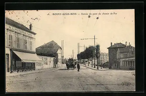 AK Rosny-sous-Bois, Entree du pont du chemin de Fer