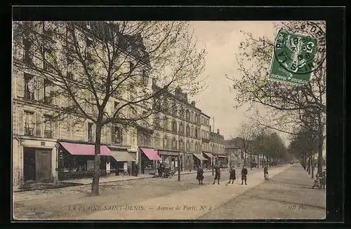 AK La Plaine Saint-Denis, Avenue de Paris, N° 4