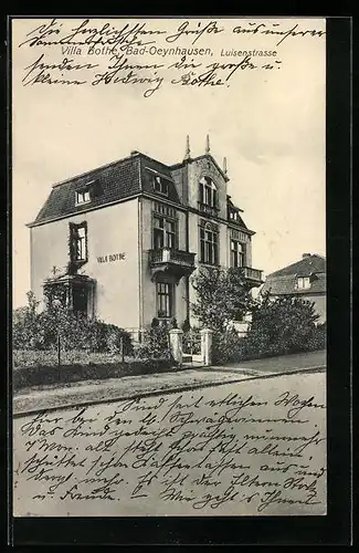 AK Bad Oeynhausen, Hotel Villa Bothe in der Luisenstrasse