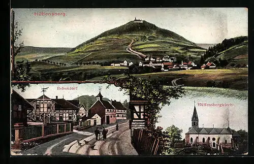 AK Hülfensberg, Bebendorf, Hülfensbergkirche, Panorama