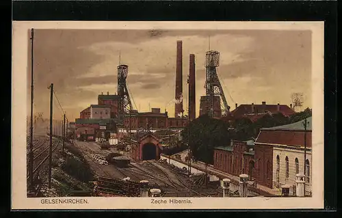 AK Gelsenkirchen, Kohleabbau in der Zeche Hibernia