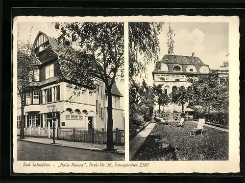 AK Bad Salzuflen, Hotel Haus Hansa, Parkstrasse 36