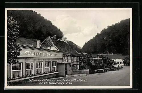 AK Zorge / Südharz, Cafe Staufenberg-Diele