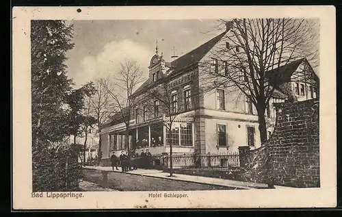 AK Bad Lippspringe, Hotel Schlepper