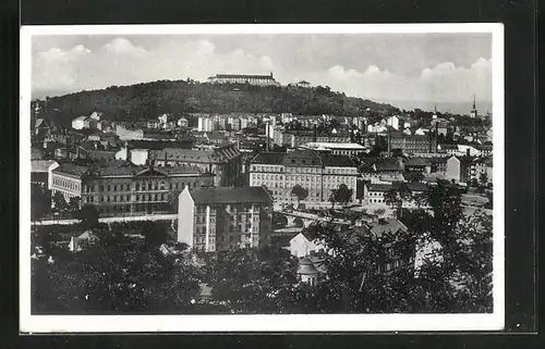 AK Brünn / Brno, Blick gegen den Spielberg