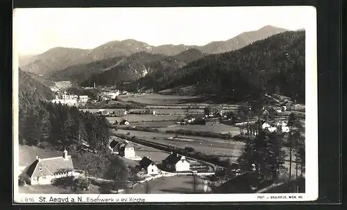 AK St. Aegyd, Eisenwerk und evangelische Kirche