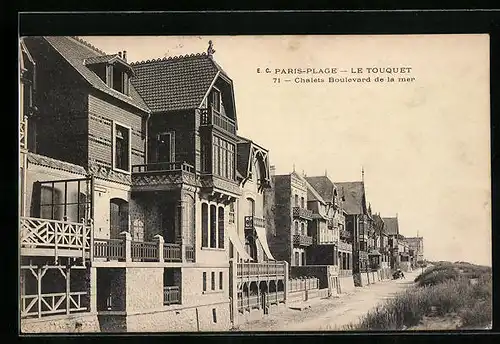 AK Le Touquet-Paris-Plage, Chalets Boulevard de la mer
