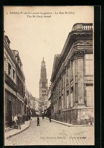 AK Arras, Rue St-Géry, avant la guerre