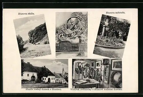 AK Husinec, Husova skala, Husova zahrada, Husuv rodny domek v Husinci