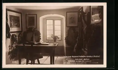 AK Husinec, Interieur Husova rodneho domku v Husinci