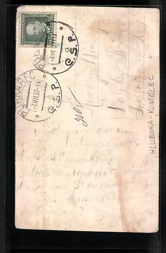 AK Hluboka-Kostelec, Pozdrav z Kostelce