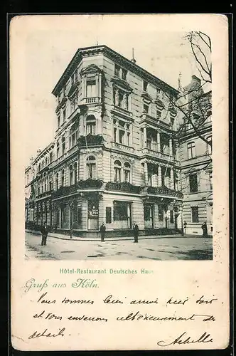 AK Köln, Hotel-Restaurant Deutsches Haus