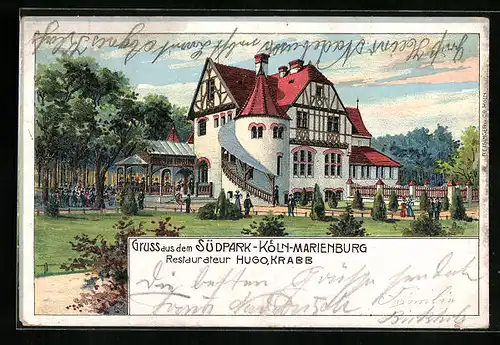 AK Köln, Blick auf die Marienburg