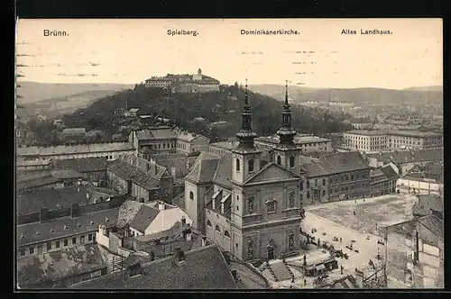 AK Brünn / Brno, Spielberg, Dominikanerkirche, Altes Landhaus
