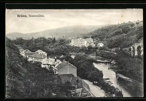 AK Brünn / Brno, Blick zur Steinmühle