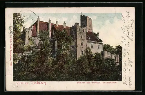 AK Lundenburg, Schloss des Fürsten Liechtenstein