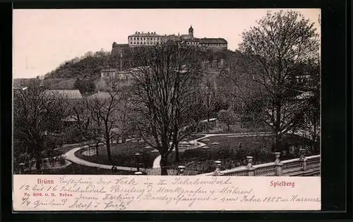 AK Brünn / Brno, Blick zum Spielberg