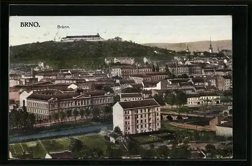 AK Brünn / Brno, Blick über die Dächer