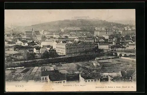 AK Brünn / Brno, Panorama z Cerv. kopce