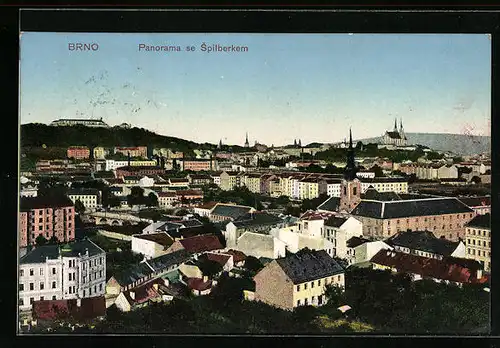AK Brünn / Brno, Panorama se Spilberkem