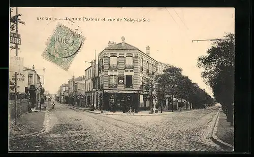 AK Bagnolet, Avenue Pasteur et rue de Noisy-le-Sec, Hotel