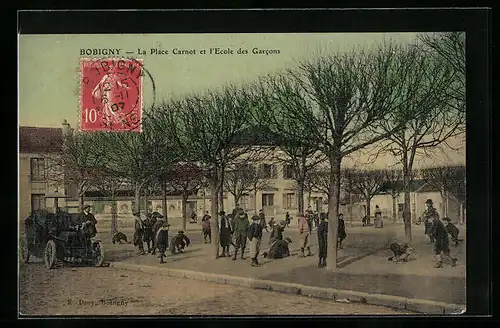 AK Bobigny, La Place Carnot et l`Ecole des Garcons