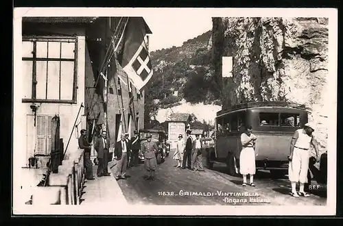 AK Grimaldi-Ventimiglia, Dogana Italiana, Grenze