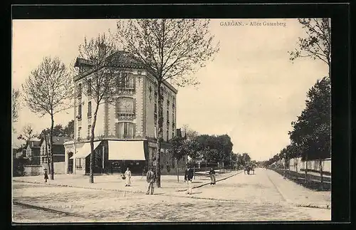 AK Gargan, Allée Gutenberg
