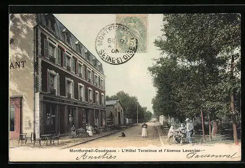 AK Montfermeil-Coudreaux, L`Hotel Terminus et l`Avenue Leverrier