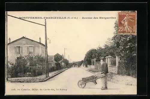 AK Montfermeil-Franceville, Avenue des Marguerites