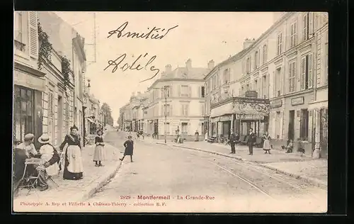 AK Montfermeil, La Grande-Rue