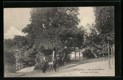AK Le Raincy, Allée de Montfermeil au Champ des Écuries