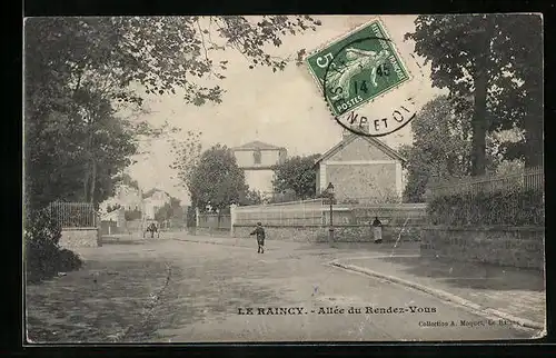 AK Le Raincy, Allée du Rendez-Vous