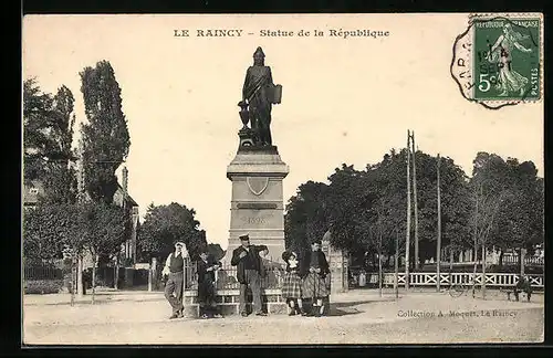 AK Le Raincy, Statue de la République