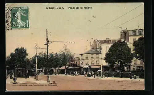 AK Saint-Ouen, Place de la Mairie