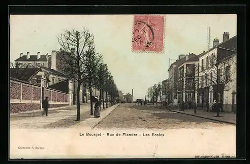 AK Le Bourget, Rue de Flandre, Les Ecoles