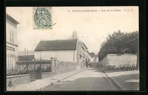 AK Clichy-sous-Bois, Rue de la Mairie