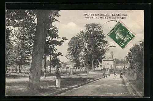 AK Montfermeil, Le Château, vu de l`Aveneu des Mésanges